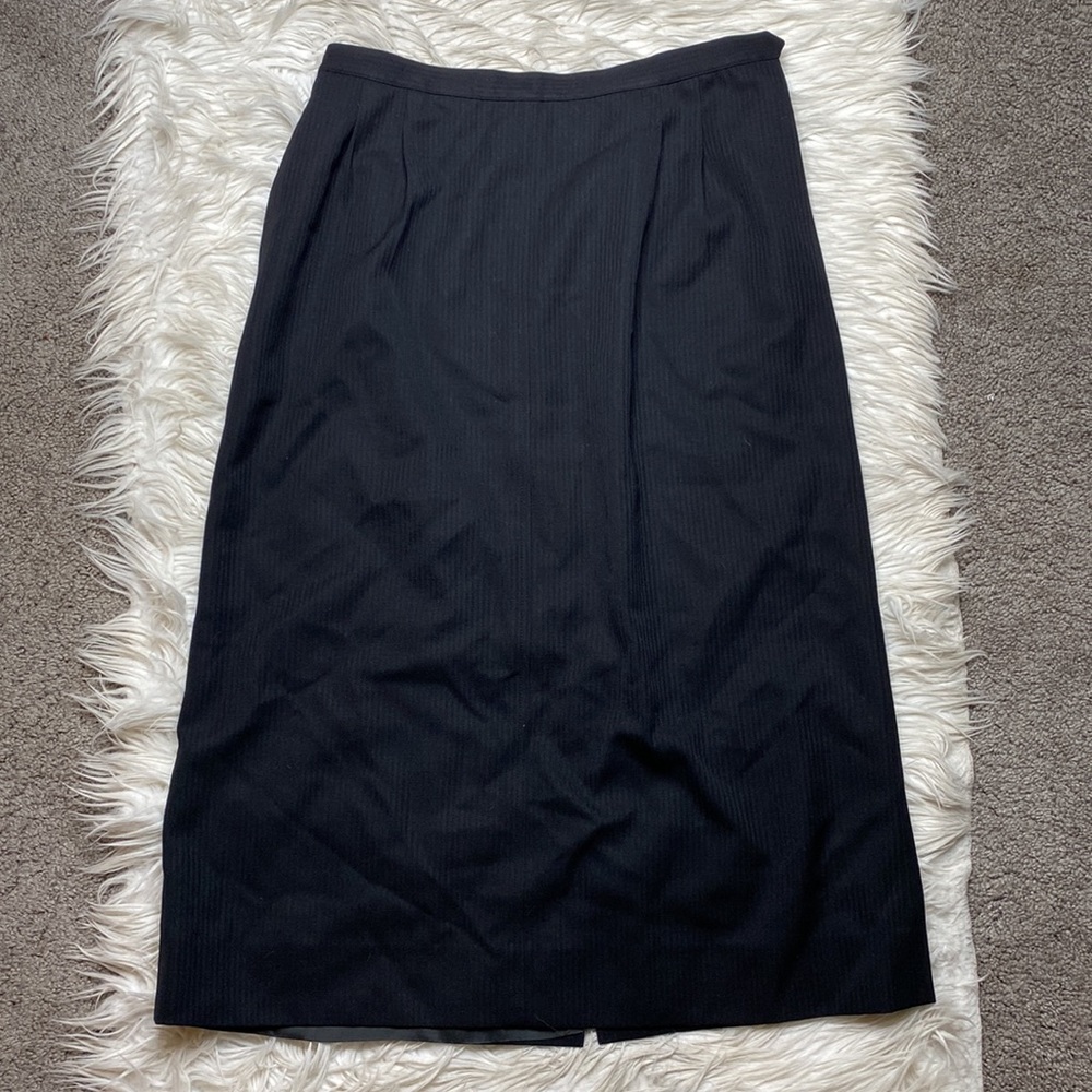 Salvatore Ferragamo vintage black wool skirt
